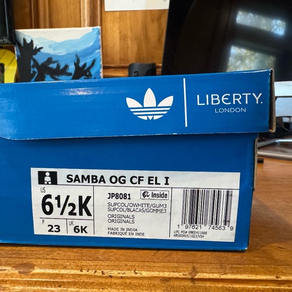Nike Samba Collaborations with Liberty.  Floral Toddlers sneakers Size 6 1/2K - Picture 1 of 7
